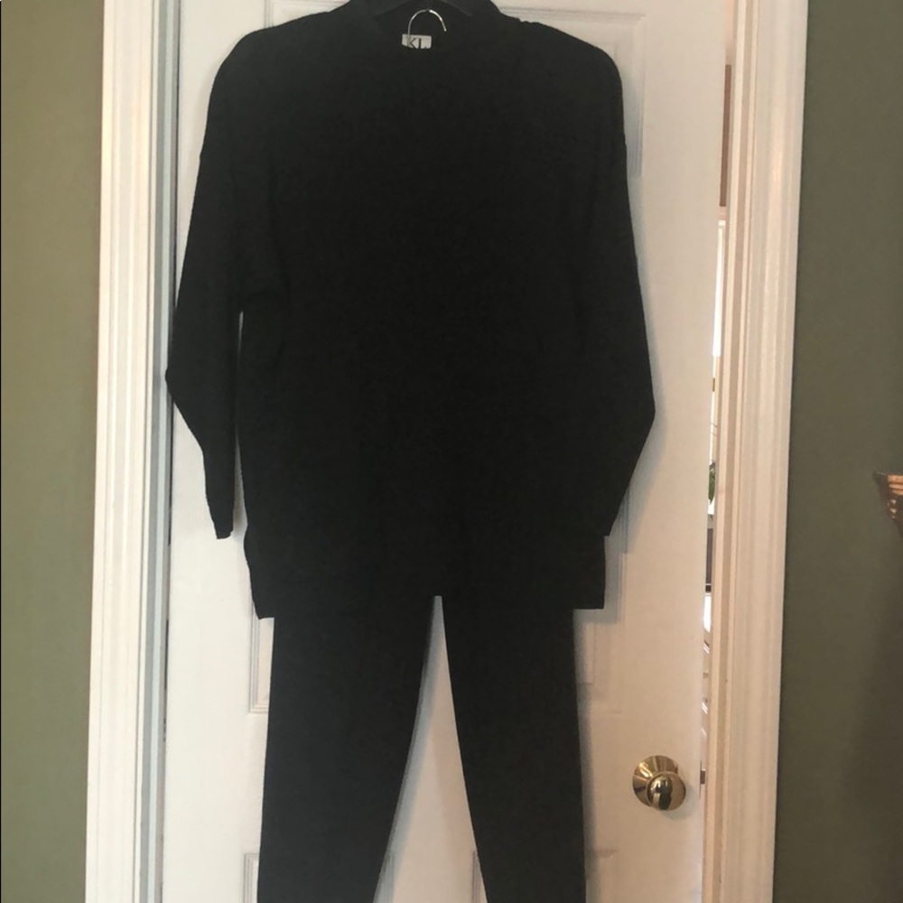 Women’s navy blue sweater & matching pants